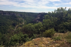Rocamadour in the distance, one of the points along the French routes to Camino de Santiago.