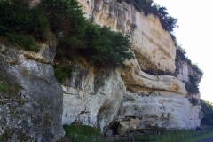 Caves of Roque Saint-Christophe that were first believed to be inhabited by Troglodytes for 55000 years up until 300 years ago